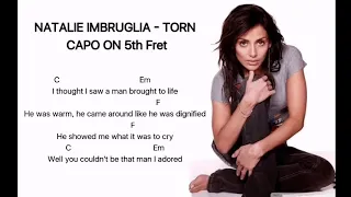 Torn - Nathalie Imbruglia Lyrics with Guitar chords