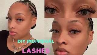 DIY Individual Eye Lash Extensions At Home | Affordable & Easy | Highly Requested