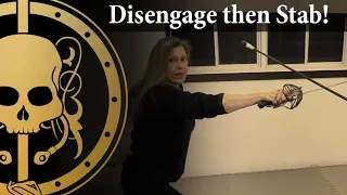 Rapier Champion Teaches how to Disengage & Stab!