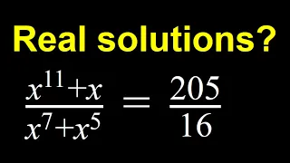 Solving an Undecic Polynomial Equation