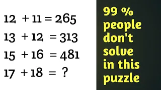 Mathematics puzzle Additional | Simple mathematics puzzle don't solve this people | Maths Question