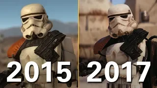 Imperial Troopers Battlefront 1 (2015) vs Battlefront II (2017) Graphics Comparison