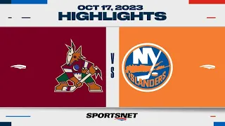 NHL Highlights | Coyotes vs. Islanders - October 17, 2023