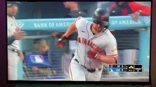 THE GIANTS STRIKE- LA Dodgers Radio Call of MASSIVE HOME RUN vs. Dodgers 06/17/23 #mlb #baseball