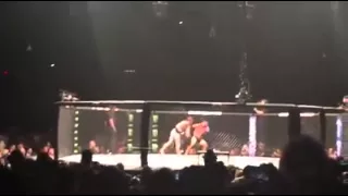 Conor McGregor finishing off Chad Mendos (Fan Footage)