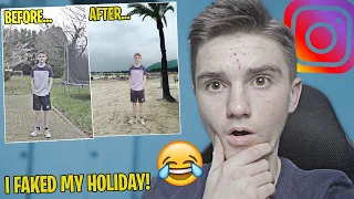 I FAKED going on HOLIDAY for a whole WEEK *ON MY INSTAGRAM* PRANK
