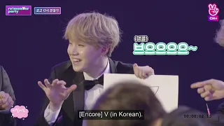 [ ENG SUB ] VLIVE ㅡ 2019 | BTS x V로고 그리기 [re:memVer party 2019]