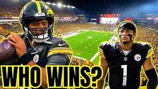 NFL Analyst Says RUSSELL WILSON Has WEAK HOLD on Steelers QB Job! Justin Fields RE-WORKS MECHANICS!