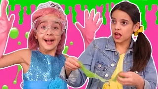 Princesses Make Slime 💦 SECRET RECIPE: How To Make Slime! 💍  Princesses In Real Life | Kiddyzuzaa