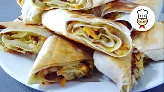 Гости будут в шоке! Улетная Хрустящая закуска из лаваша / Cabbage and mushrooms in pita bread