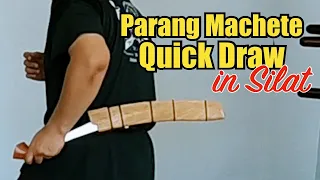 Part 1. Parang Quick Draw / Unsheathing - Silat Suffian Bela Diri #SilatOnline #DukuChandong