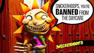 Sun BANS Snickerhoops from the FNAF SECURITY BREACH Daycare | Games to Play | Sparklies Gaming