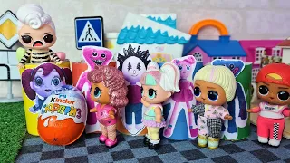 KINDER SURPRISE GAME WITH THE HAGI VAGI FAMILY) LOL surprise dolls cartoons funny Darinelka dolls