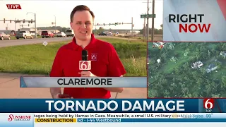 Some Roads Blocked In Claremore As First Responders Assess Tornado Damage