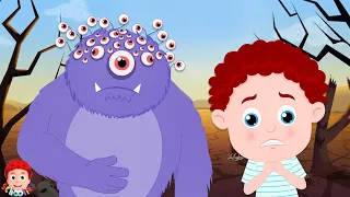 Hungry Monster Got Hundred Eyes Halloween Song for Children