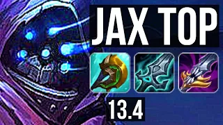 JAX vs IRELIA (TOP) | 8 solo kills, Legendary, 11/2/3, 500+ games | KR Master | 13.4