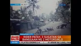 UB: Rider patay, 3 sugatan sa banggaan ng 2 motorsiklo