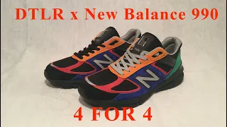 Обзор кроссовок New Balance 990 x DTLR, NB 990v5, Очередной яркий и прикольный коллаб 2019 года