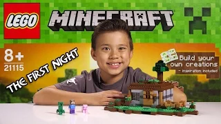 LEGO MINECRAFT - Set 21115 THE FIRST NIGHT - Unboxing, Review, Time-Lapse Build