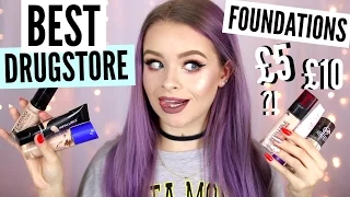 TOP 10 DRUGSTORE FOUNDATIONS!! (I lied there are 11) | sophdoesnails