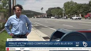 Fraud victim potentially connected to USPS collection box with glue trap