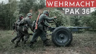 WEHRMACHT - 3,7cm PAK36 - Funktion und Besatzung erklärt! (eng subs)