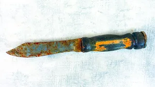 Restoration Old Popular Soviet Camping Knife