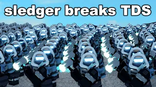 we BROKE TDS with Sledger.. | ROBLOX