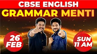 Class 10 CBSE FINAL EXAM | English Marathon | Grammar Menti | EXAM WINNER