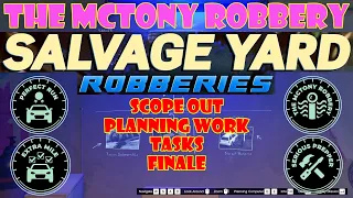 The McTony Robbery: Scope Out, Planning Work, Tasks, Finale | Salvage Yard Robberies | GTA Online