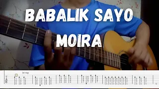 BABALIK SAYO- MOIRA FINGERSTYLE GUITAR SHORT COVER TUTORIAL (TAB)