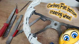 How to make - flat bottom carbon fiber steering wheel - from scratch pt.1