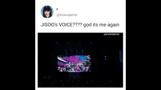 jisoo deep voice really got me 🔥😳