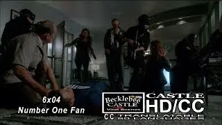 Castle 6x04 "Number One Fan" Castle is Shot | Cheeseburgers as Code Word for Help (HD/CC)