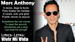 Marc Anthony - Vivir Mi Vida  (Lyrics Spanish-English) (Español-Inglés)