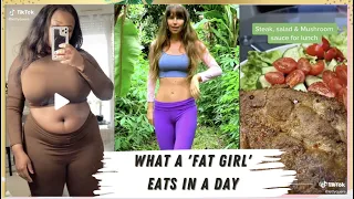 Freelee reviews What a "fat girl" eats in a day on TikTok