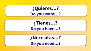 Common and Useful Questions in Spanish