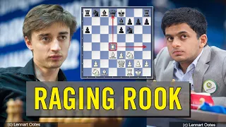 Raging rook | Daniil Dubov vs Nihal Sarin | Rapid Wch 2022