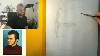 Sketching faces with graphite with commentary | Why you should be selfish as an artist
