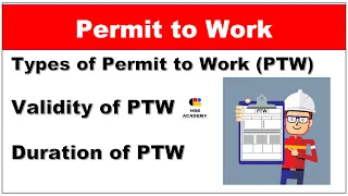 What is Permit To Work || Types of PTW || Validity of PTW || in Hindi