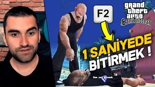 GTA SAN ANDREAS 'DA 1 SANİYEDE SON BÖLÜME GEÇMEK !