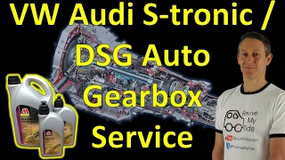 VW Audi DSG S-Tronic Auto Gearbox Transmission Service - How to Change the Oil and Filters