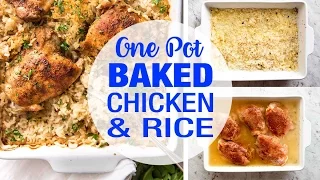 Oven Baked Chicken and Rice (One Pot, NO STOVE!!!)