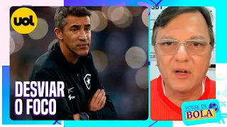 'BRUNO LAGE PASSOU DO PONTO, MUITO CONSTRANGEDOR'. MAURO CEZAR DETONA REAÇÃO DO TÉCNICO DO BOTAFOGO