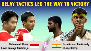 Delay Tactics Led the Way to Victory | Ahsan/Sukamuljo vs Rankireddy/Shetty | THOMAS CUP FINALS 2022