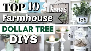 Top 10 Dollar Tree DIYS | Best DIY Farmhouse Home Decor Ideas | Krafts by Katelyn