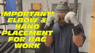 ELBOW & HAND PLACEMENT WHEN HITTING THE BAG | BY BOXING LEGEND
