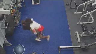 Video shows woman fight off man attacking her at gym