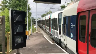 RER B : départ d’un MI84 IDFM/IDF à fontaine michalon