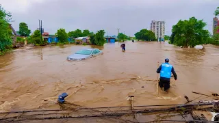 Extreme Drain Rescue Clearing a Clogged Flash Flood Street Drain